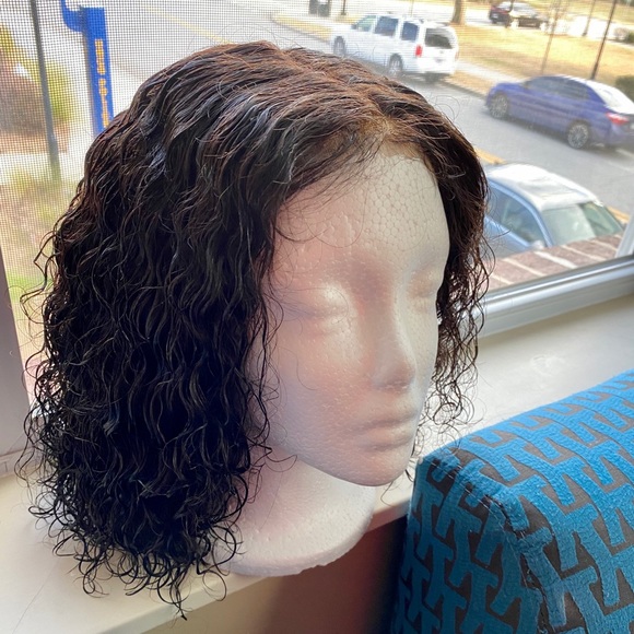 Beautiful Virgin Deep Curly Human Hair Wig - Picture 2 of 2